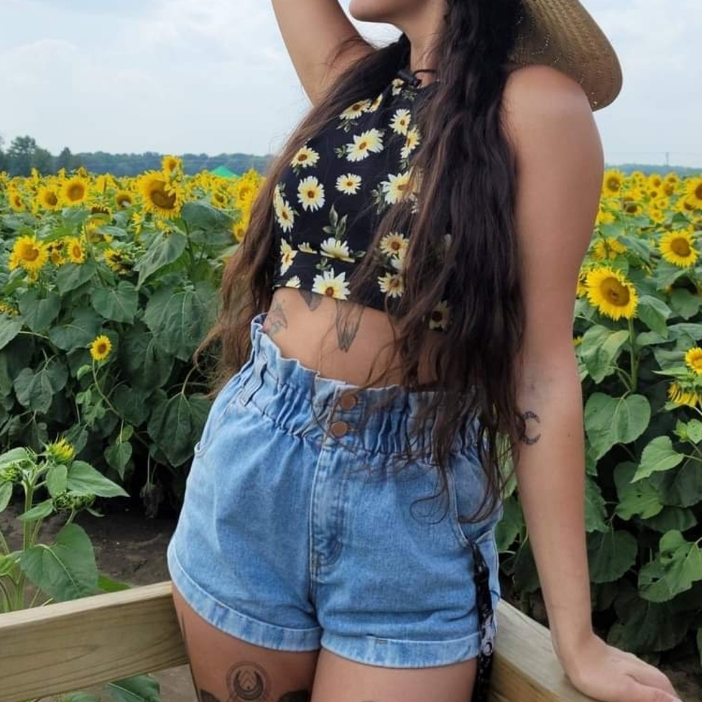 Urban Outfitters Sunflower Crop Top
